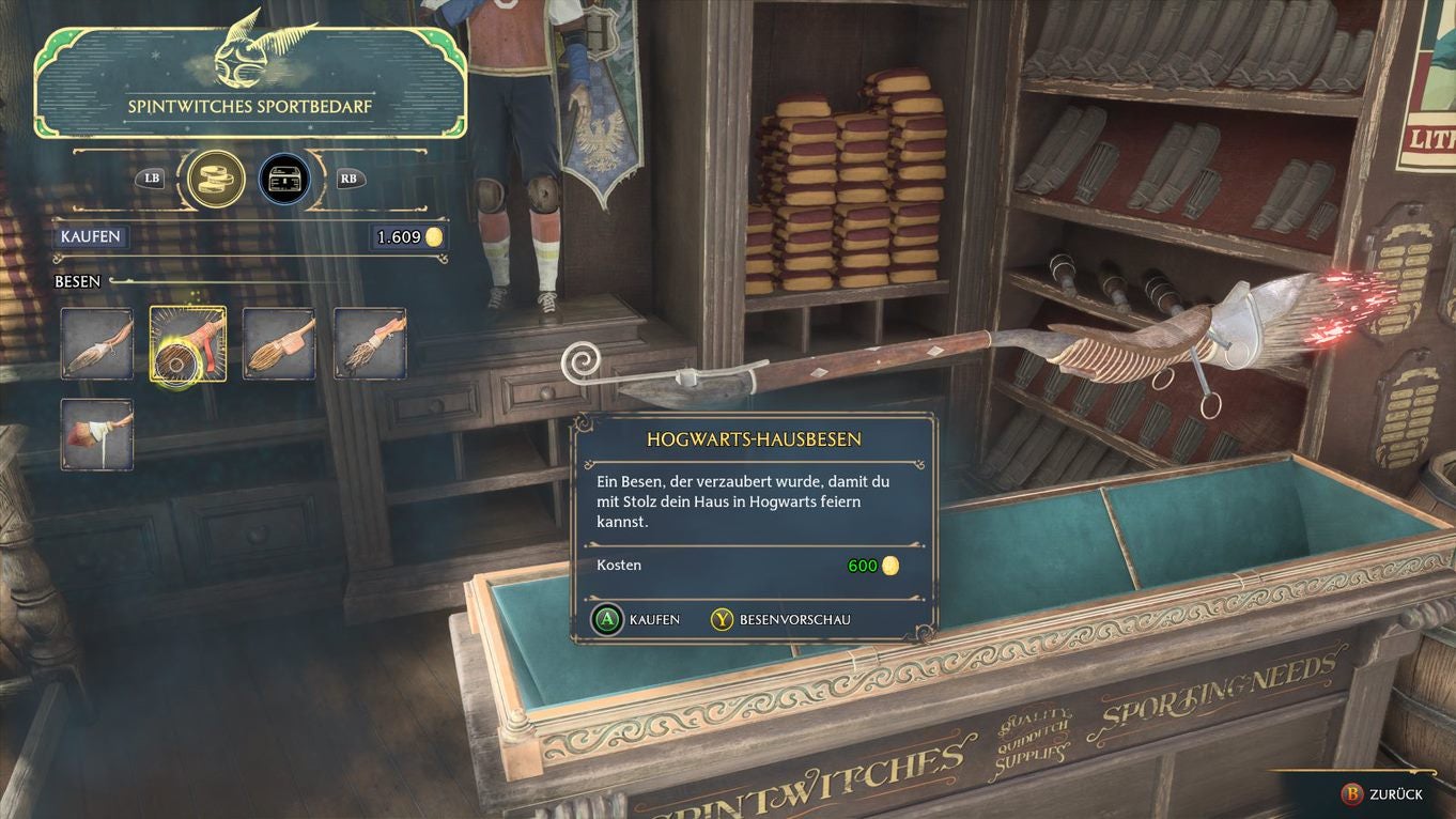 Hogwarts Legacy Besen freischalten, benutzen und die Flugprüfung abschließen (Spintwitches